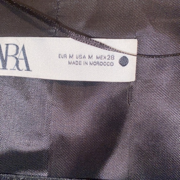 ZARA WOMAN STRAIGHT WOOL BLEND BLAZER ZW COLLECTION BLACK SIZE M NEW WITH TAG - Picture 11 of 14